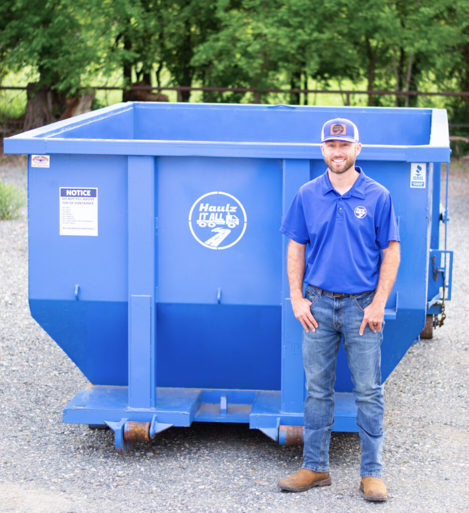 15 Cubic Yard Roll Off Dumpster Front